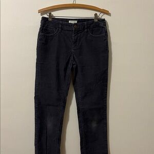 GARNET HILL 5 Pocket Cords Gray Corduroy Pants Straight Leg Mid-Rise Women’s 4